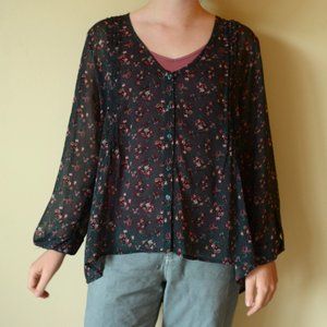 Blouse Kirra Long Sleeve Floral Size L